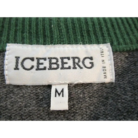 Iceberg Wool Sweater  Mens Multi Color 90s - Picture 4 of 8